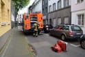 Feuer war geplatzte Wasserleitung Koeln Mitte Am Roemersturm P08